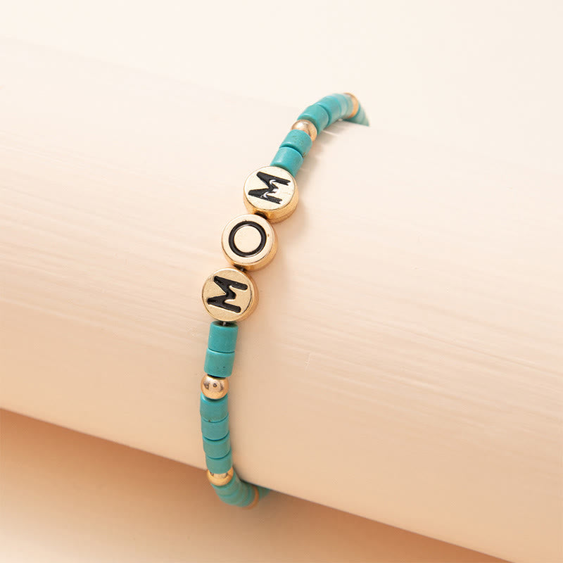 Olivenorma "For Mom" ​​- Braccialetto della ricchezza in avventurina verde 
