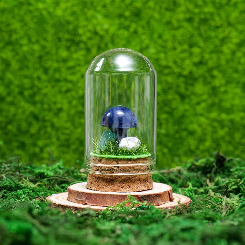 Olivenorma Copertura in vetro Decorazione a fungo in cristallo naturale