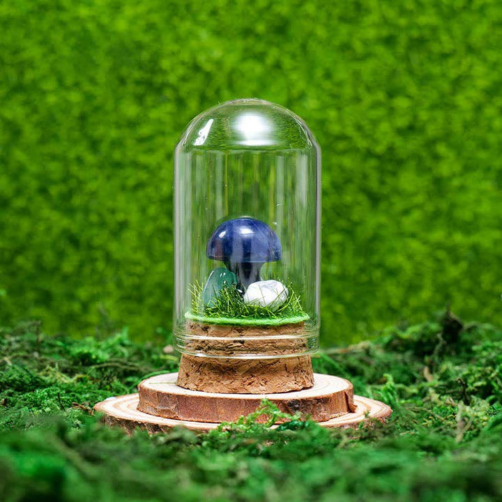 Olivenorma Copertura in vetro Decorazione a fungo in cristallo naturale