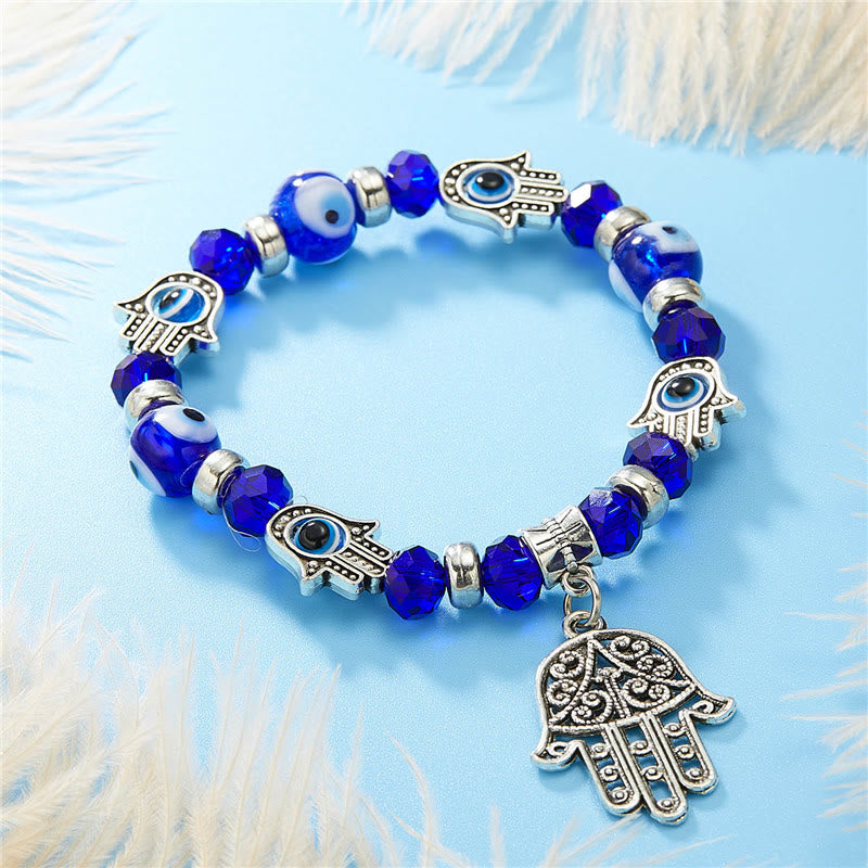 Olivenorma Evil Eye Hamsa Ciondolo Bracciale Zircone Epossidico