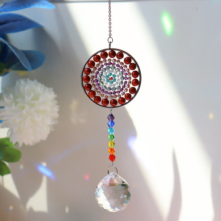 Olivenorma Crystal Suncatchers Campanello a vento Chakra fatto a mano 