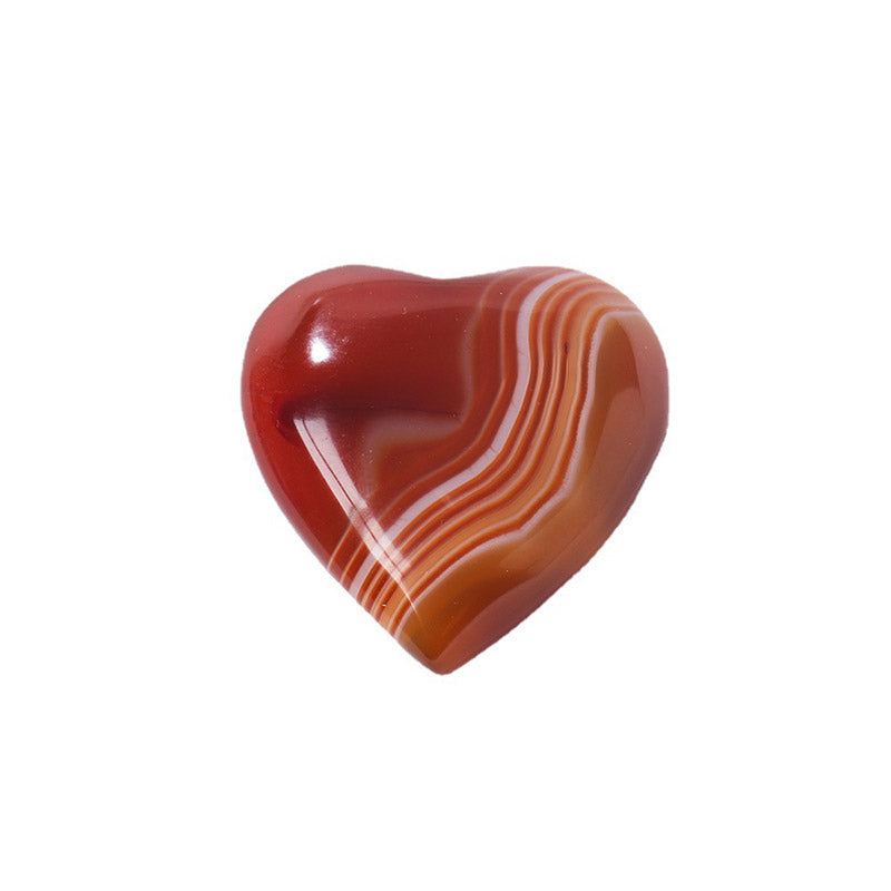 Cuori di cristallo curativo in agata rossa 