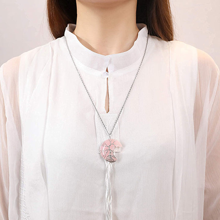 Collana con luna e chakra naturale Olivenorma