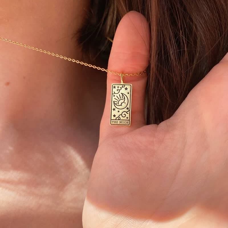 Collana vintage con tarocchi e fortuna Olivenorma