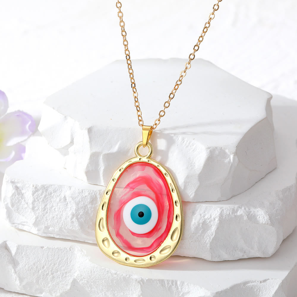 Collana con occhio malvagio multicolore Olivenorma Epoxy 