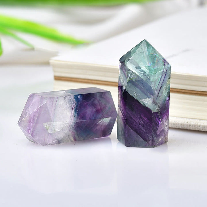 Bacchette di cristallo di fluorite arcobaleno Olivenorma 