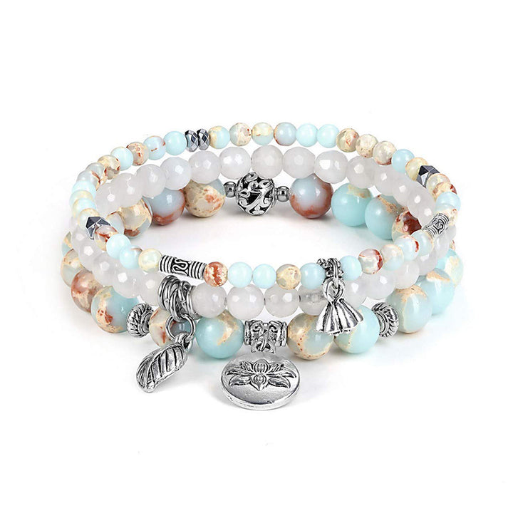 Braccialetto Lotus Emperor Stone 3 pezzi