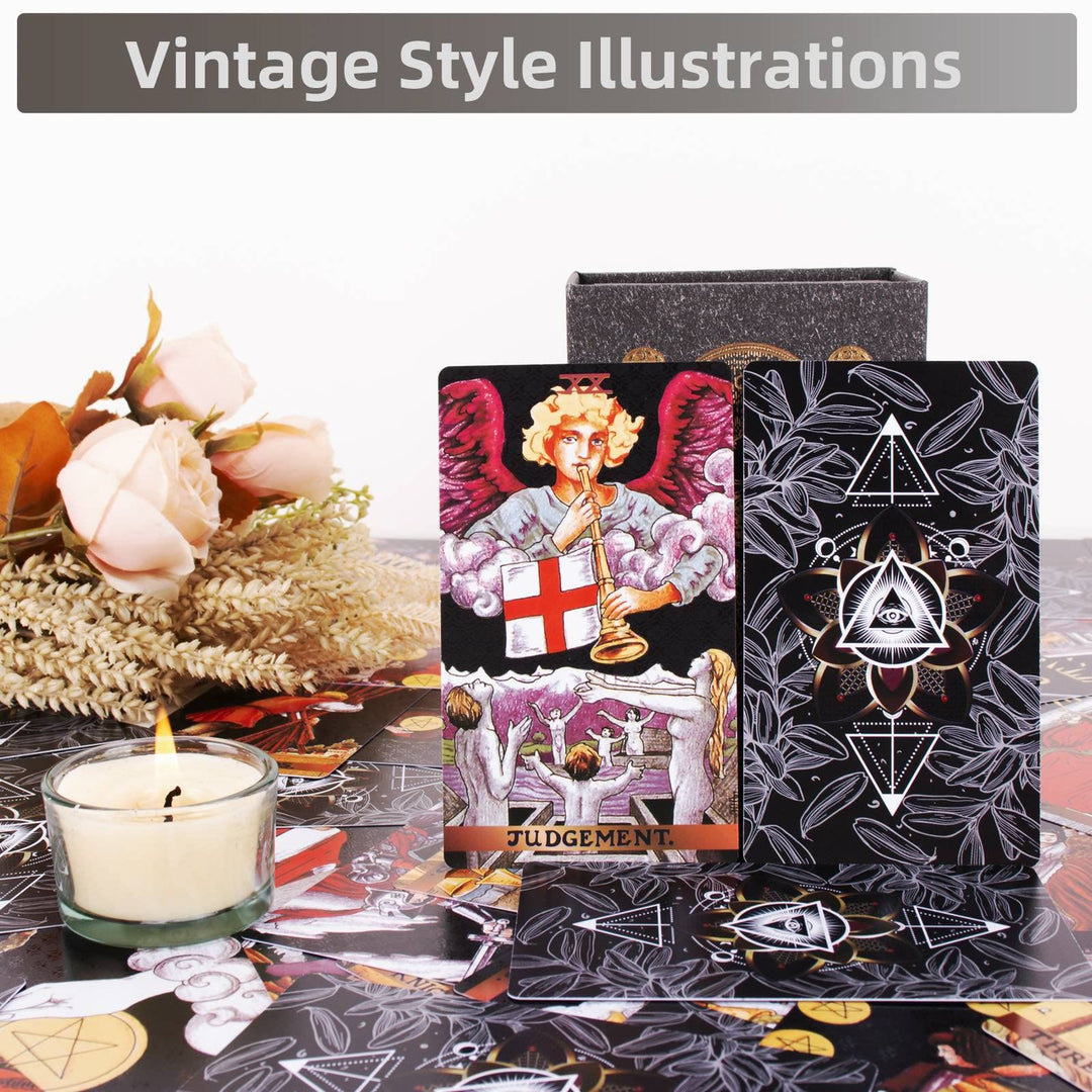 Olivenorma Black Triangle Evil Eye Tarot Deck Carte