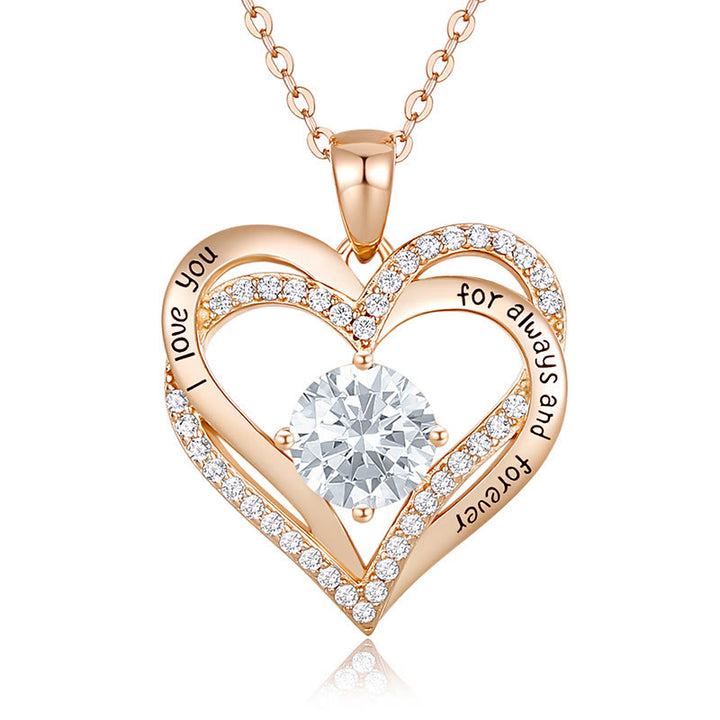 Olivenorma "Ti amo per sempre e per sempre" - Collana Birtshtone Heart