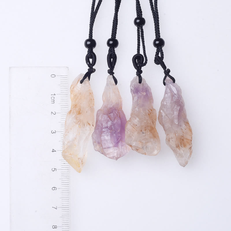 Collana con ciondolo in cristallo naturale Olivenorma Super Seven 