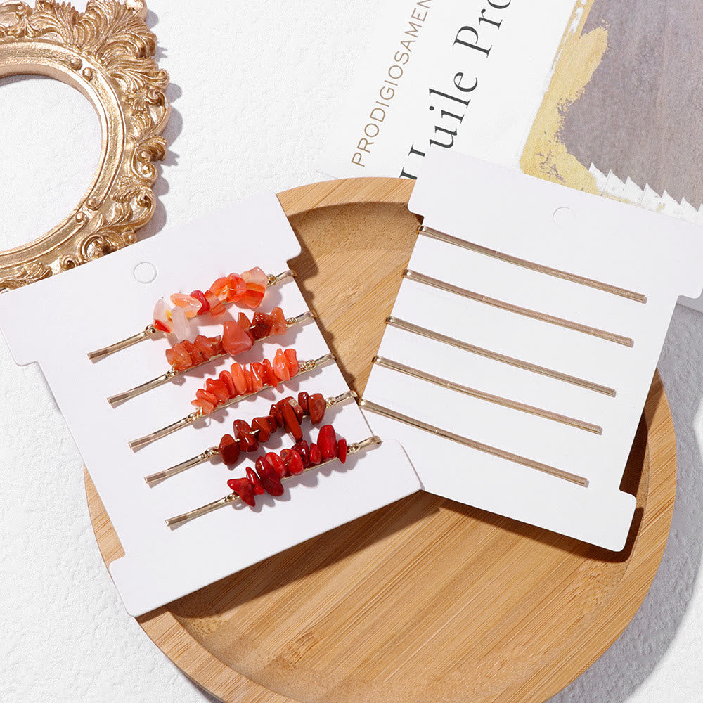 Olivenorma 5 pezzi forcina per capelli in cristallo curativo - image 3