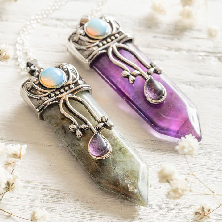 Collana in pietra naturale con protezione della dea Olivenorma 