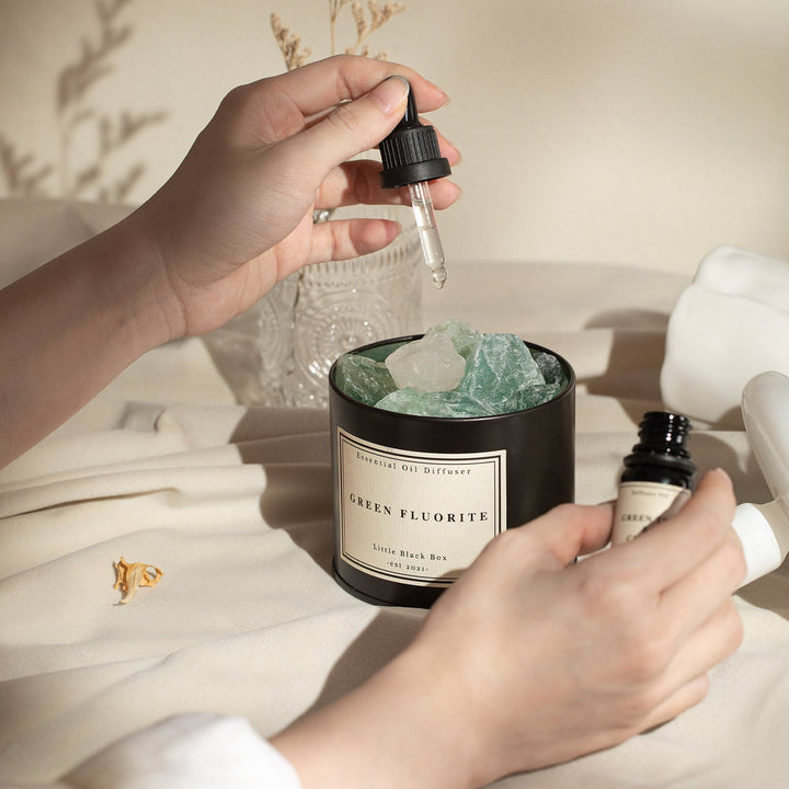 Olivenorma Diffusore Pietra Olio Essenziale Cristallo Aromaterapia Confezione Regalo