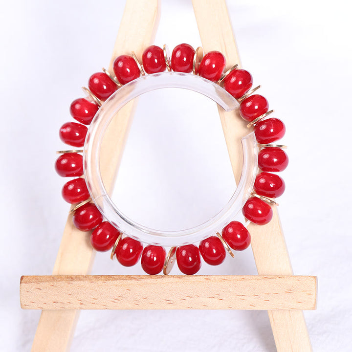 Olivenorma Boho Braccialetto di cristallo fatto a mano con albero della vita 