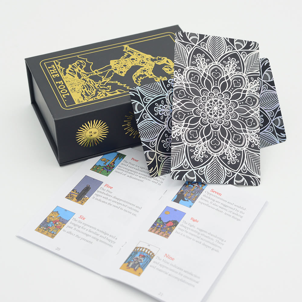 Olivenorma Bronzing Gold Foil Laser Bright Tarot Deck Carte