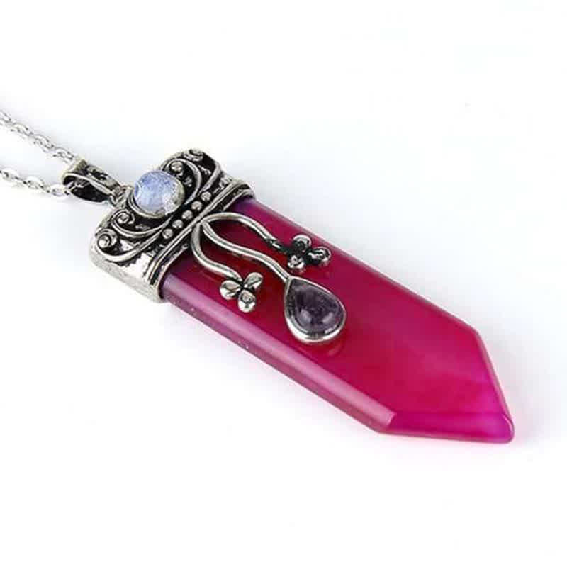Collana in pietra naturale con protezione della dea Olivenorma 