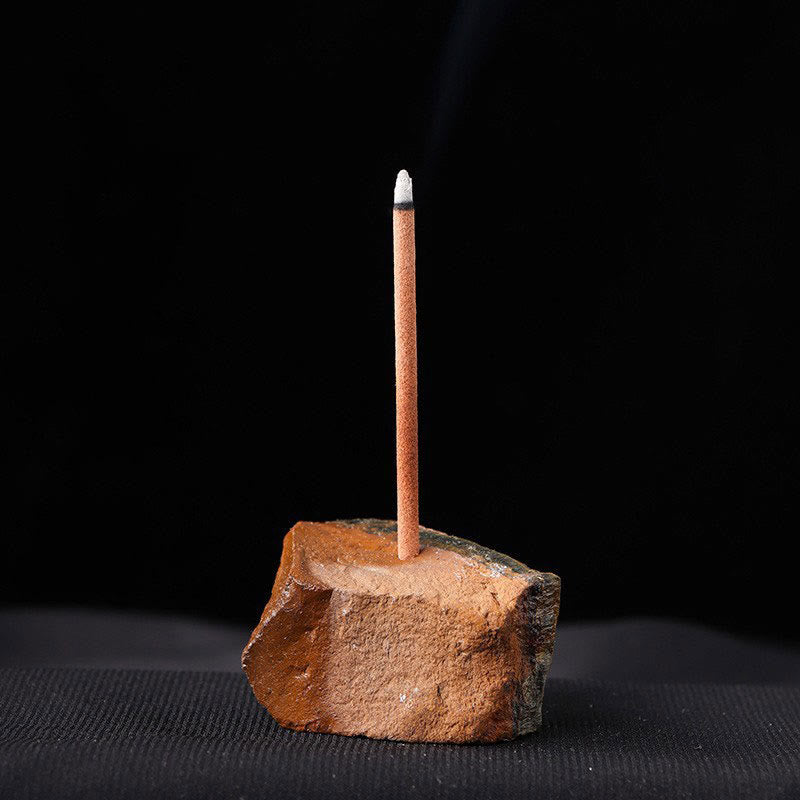 Olivenorma Crystal Raw Stone Porta incenso per bastoncini Decorazione con pietre preziose