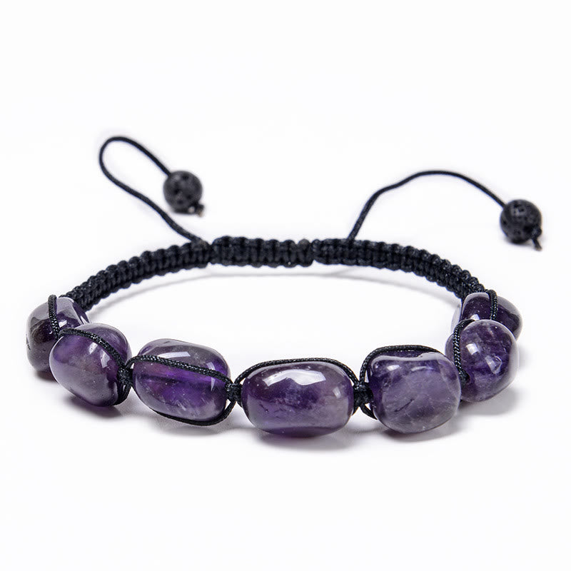 Olivenorma 7 Chakra Cristallo Gemma Perline Braccialetto Intrecciato Uomo 