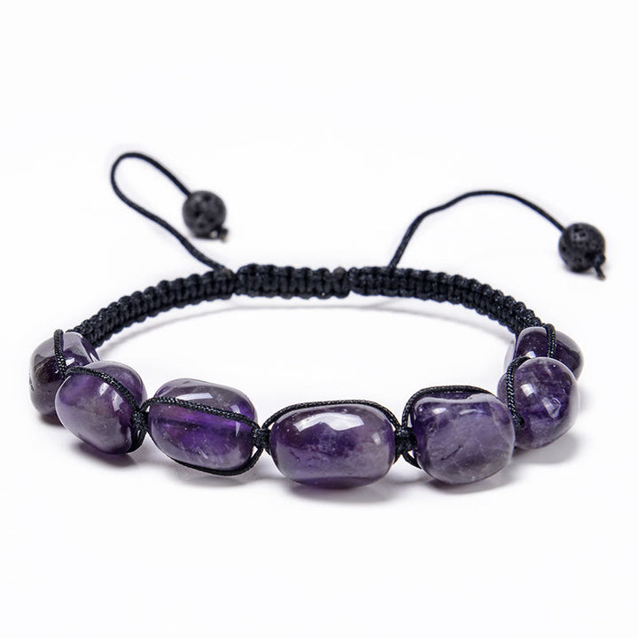 Olivenorma 7 Chakra Cristallo Gemma Perline Braccialetto Intrecciato Uomo 