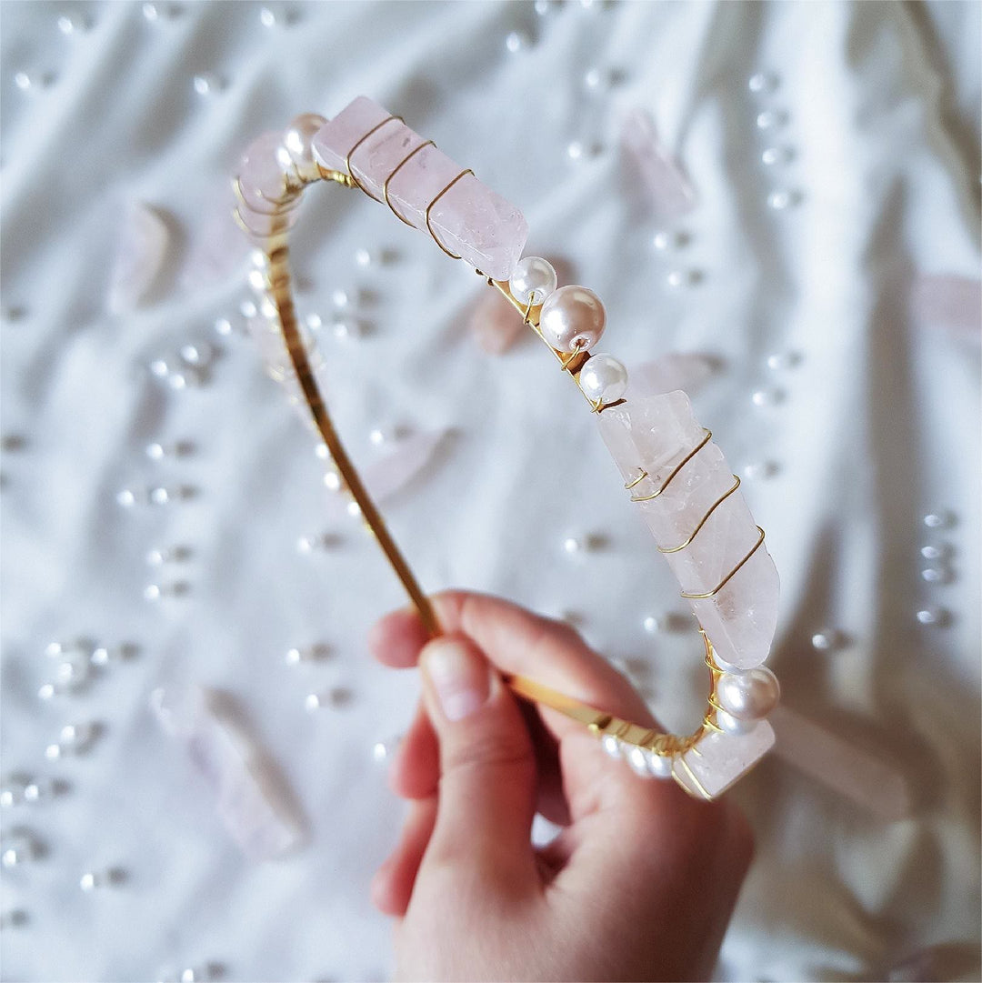 Olivenorma Citrino Ametista Con Corona Di Cristallo Perla 