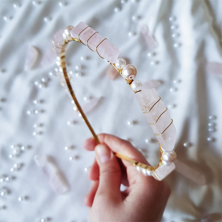 Olivenorma Citrino Ametista Con Corona Di Cristallo Perla 