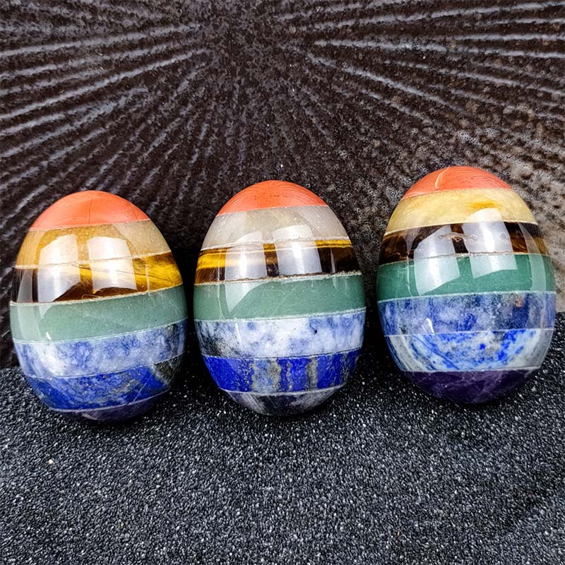 Olivenorma Uovo di cristallo di spirito creativo del chakra di Pasqua