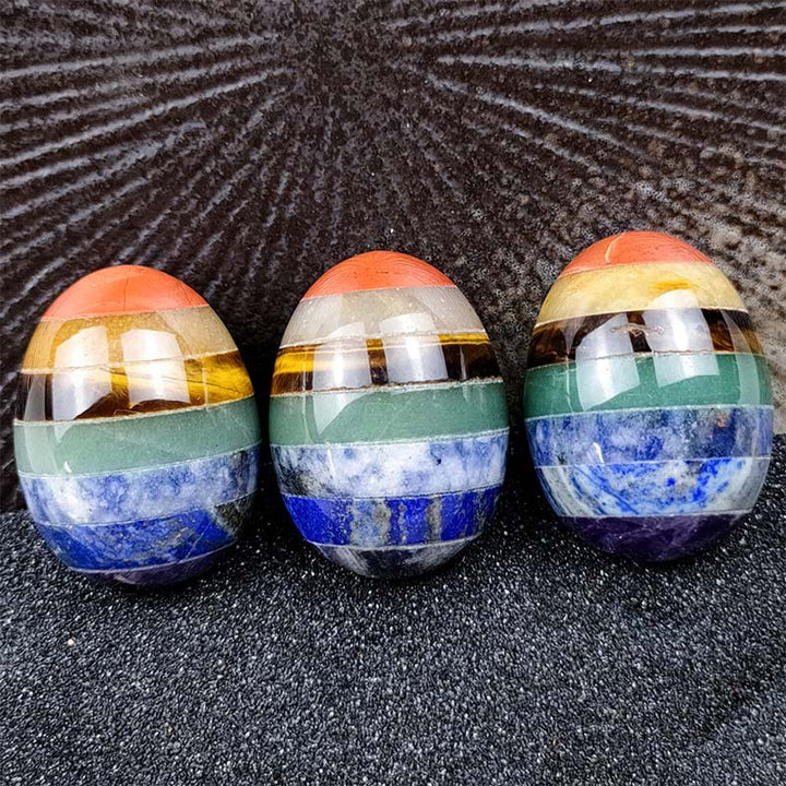 Olivenorma Uovo di cristallo di spirito creativo del chakra di Pasqua - image 6