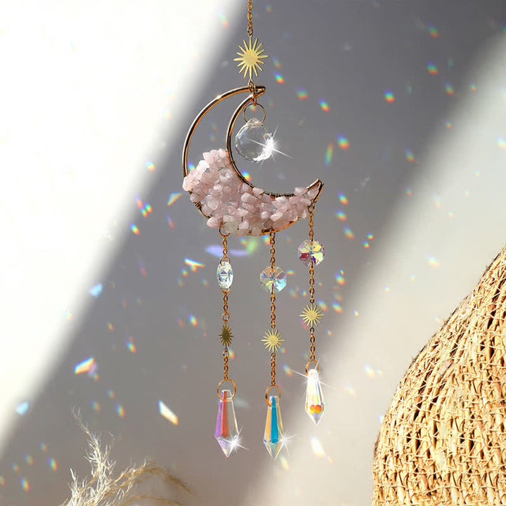 Olivenorma Moon Crystal Clessidra Campanello acchiappasole