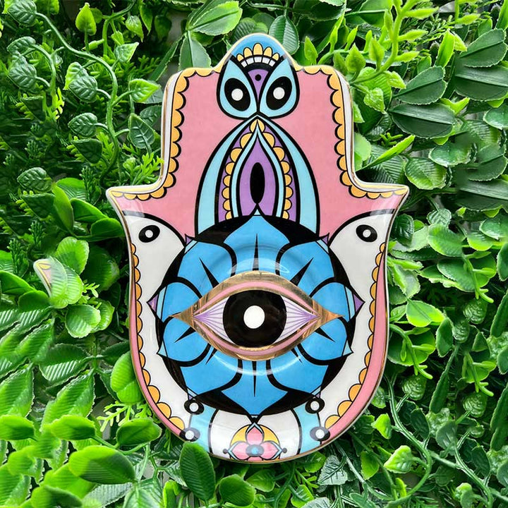 Olivenorma Hamsa Evil Eye Piatto Sottobicchiere 