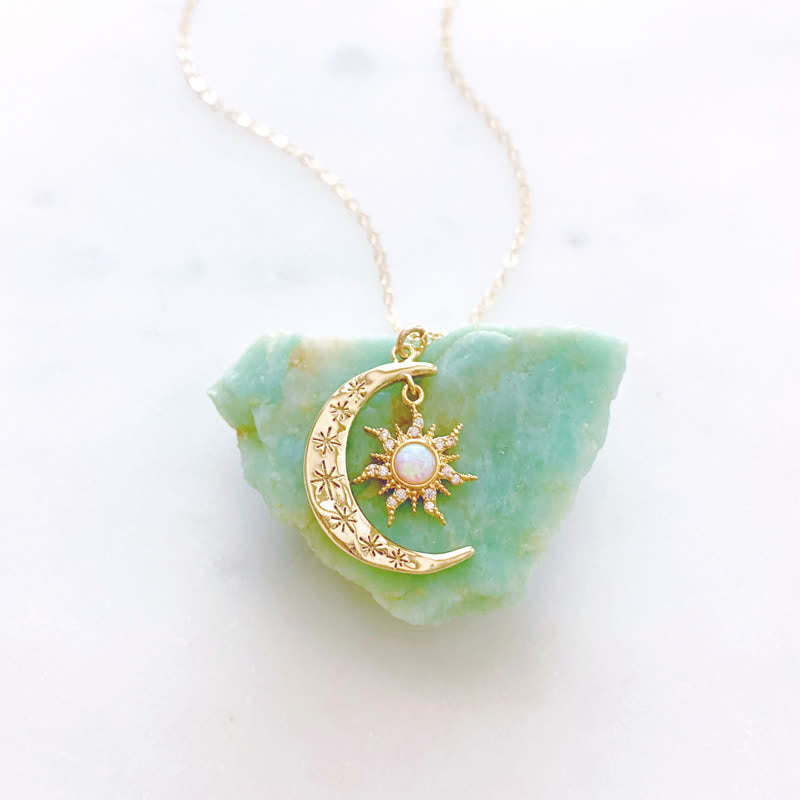 Collana Olivenorma Opale Sole e Luna 