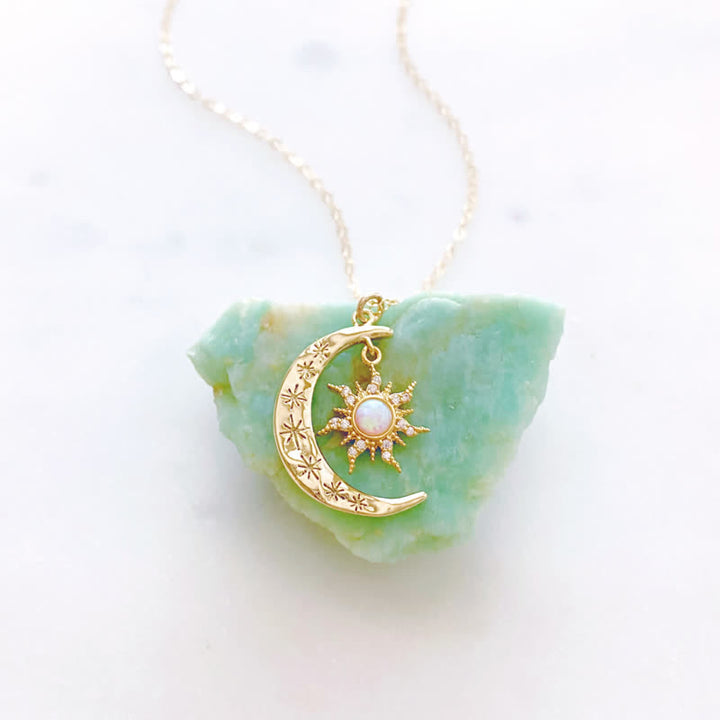 Collana Olivenorma Opale Sole e Luna 