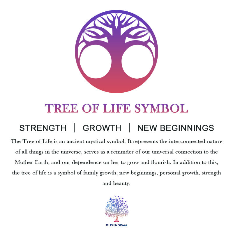 Decorazione in pietra preziosa con vaso rosa in cristallo Olivenorma Tree of Life
