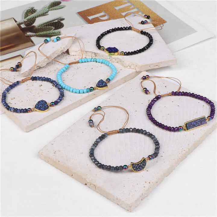 Bracciale in cristallo naturale sfaccettato Olivenorma 