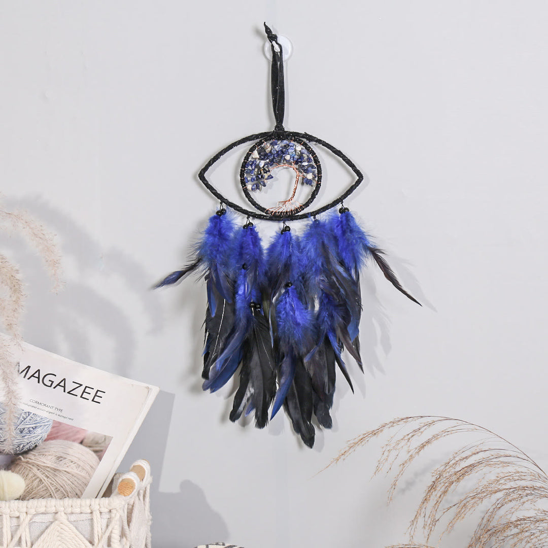 Olivenorma Sodalite Albero della Vita Piuma Acchiappasogni