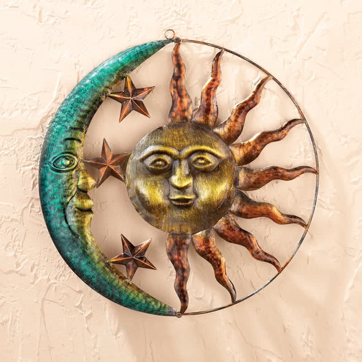 Decorazione murale Olivenorma Sole Luna Faccia