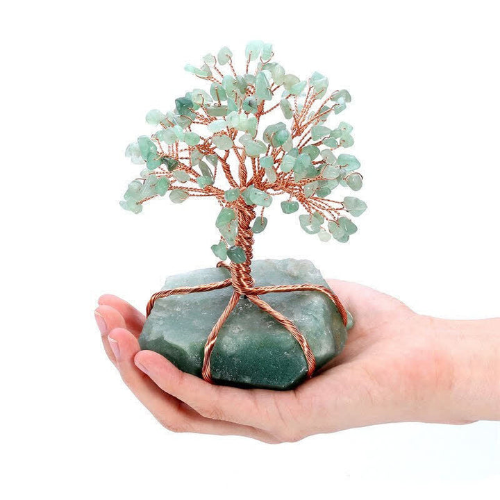 Olivenorma Guarigione Avventurina Verde Albero Feng Shui 