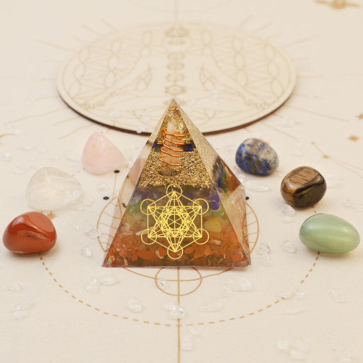 Olivenorma Chakra Cubo di Metatron Guarigione Piramide Orgonica