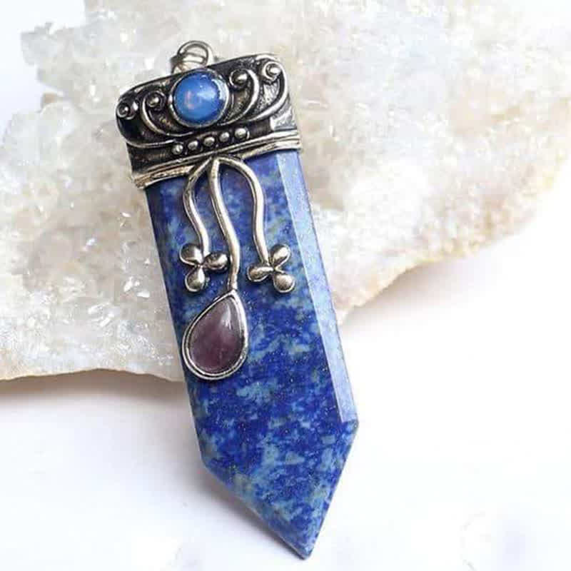 Collana in pietra naturale con protezione della dea Olivenorma 