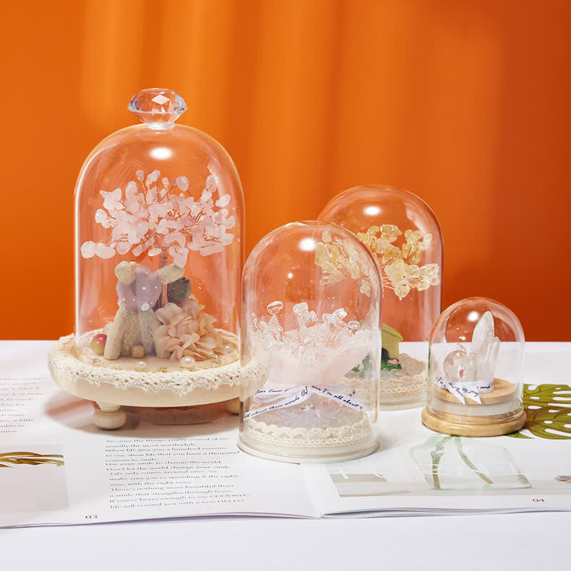 Copertura in vetro di cristallo naturale Olivenorma Decorazione per albero Feng Shui