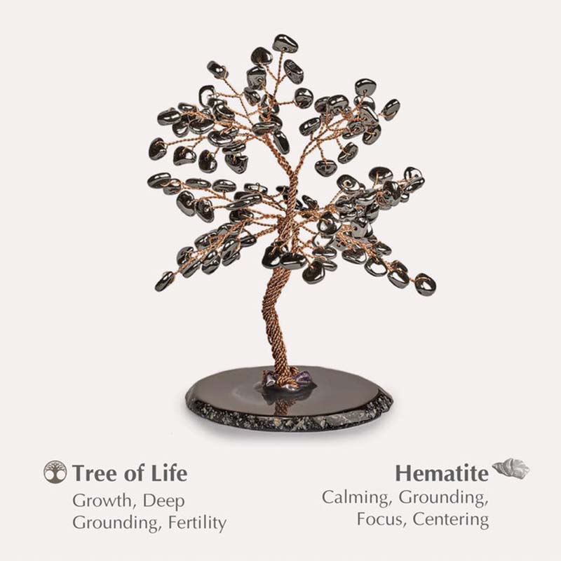 Olivenorma Stabilizzatore del Pensiero Ematite Albero Feng Shui
