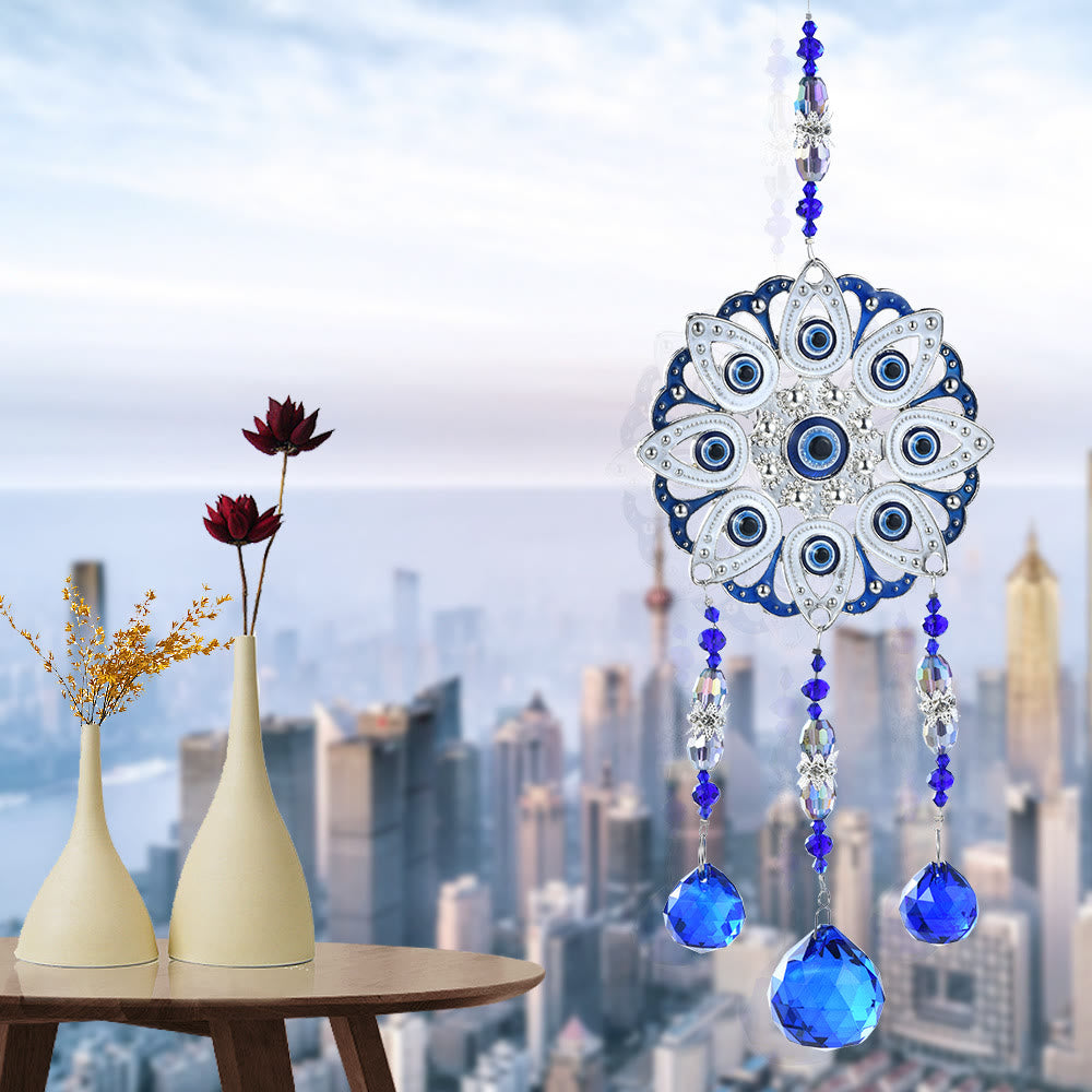 Decorazione da parete con gufo con zircone blu Olivenorma Malocchio 