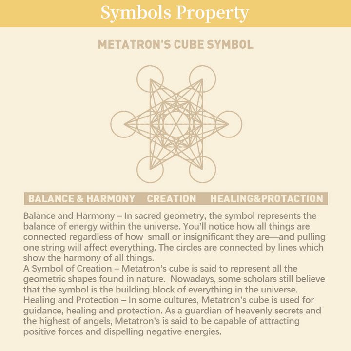 Collana energetica del cubo di Metatron in acquamarina