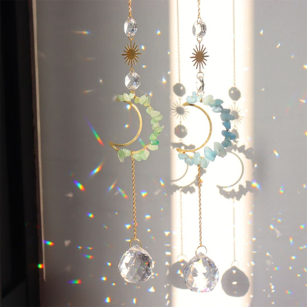 Olivenorma Moon Suncatcher - Campanello a vento da parete