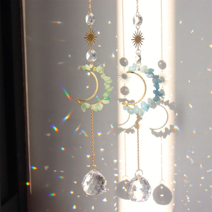 Olivenorma Moon Suncatcher - Campanello a vento da parete