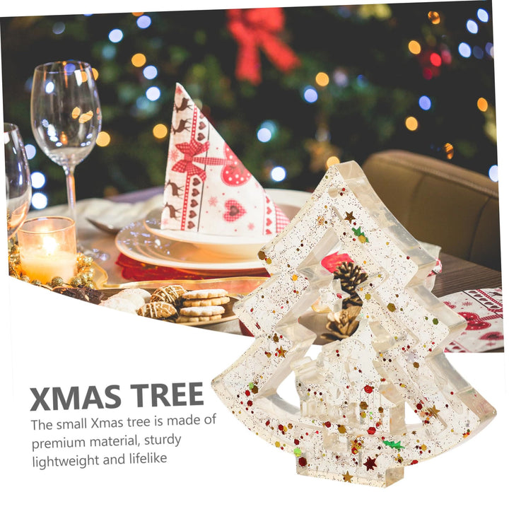 Decorazione per albero di Natale in resina di ghiaia di cristallo naturale Olivenorma 