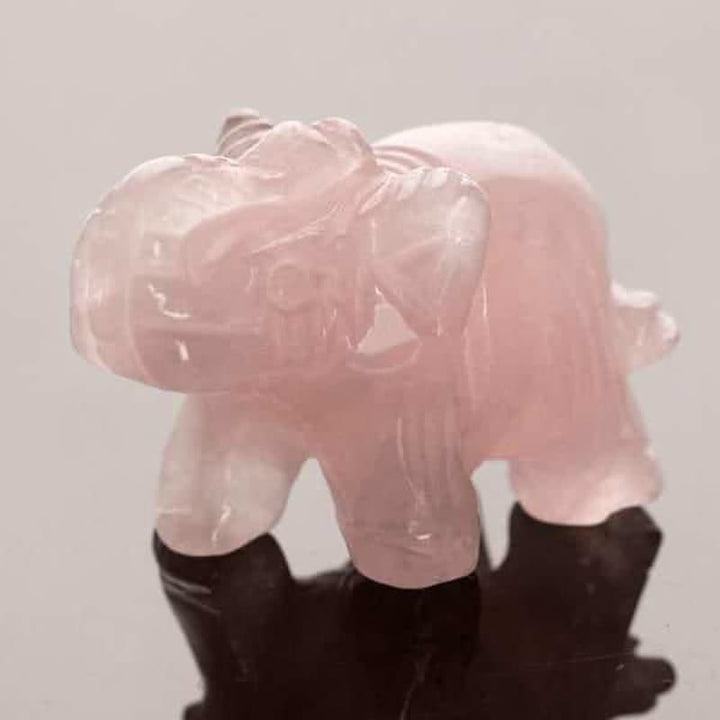 Olivenorma Reiki Elefante Figurina Decorazione Pietre Preziose