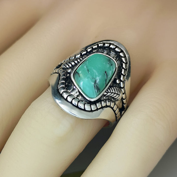 Anello Olivenorma Vintage Grande Turchese 
