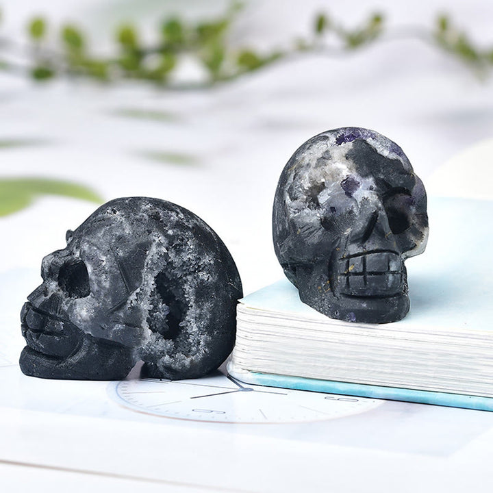Olivenorma Crystal Inciso Teschio Artigianato Decorazione Pietre Preziose