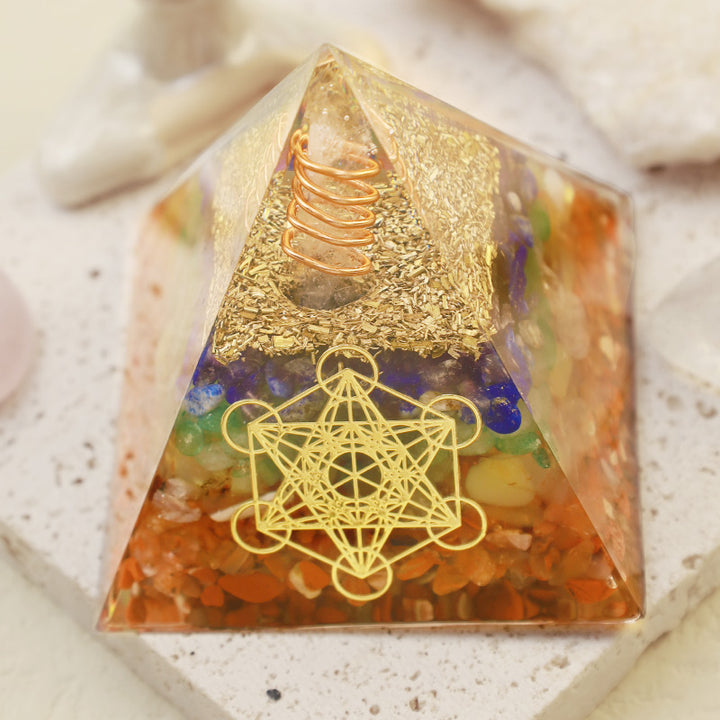 Olivenorma Chakra Cubo di Metatron Guarigione Piramide Orgonica