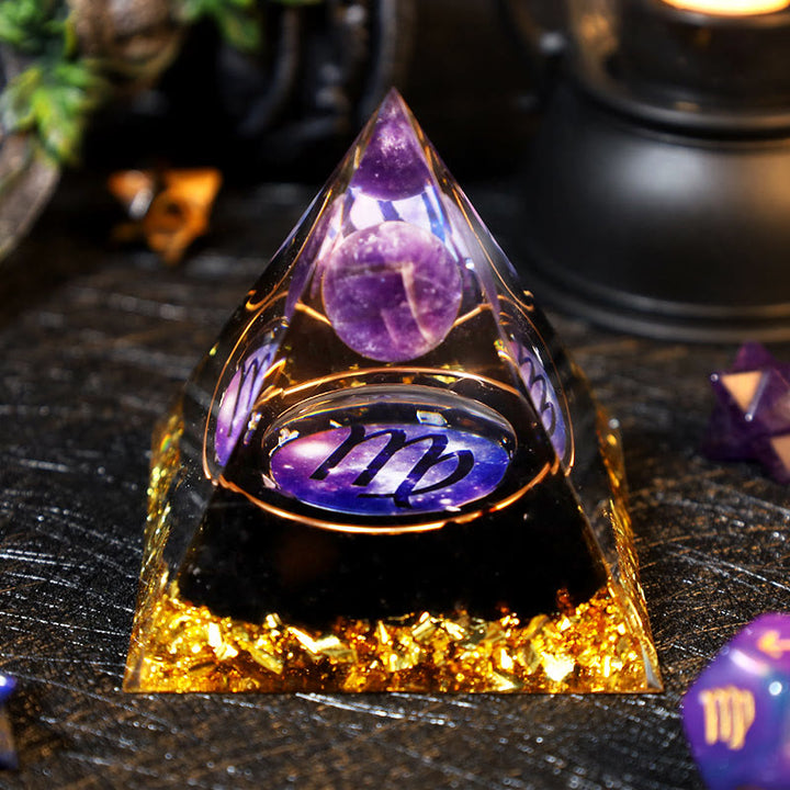 Olivenorma Ametista Palla Ossidiana Ghiaia Zodiaco Vergine Orgone Piramide 